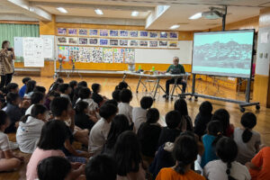『小禄、宇栄原地区の昔の様子や移り変わりについて』講話・高良広輝さん 那覇市立宇栄原小学校にて開催されました｜那覇市字小禄