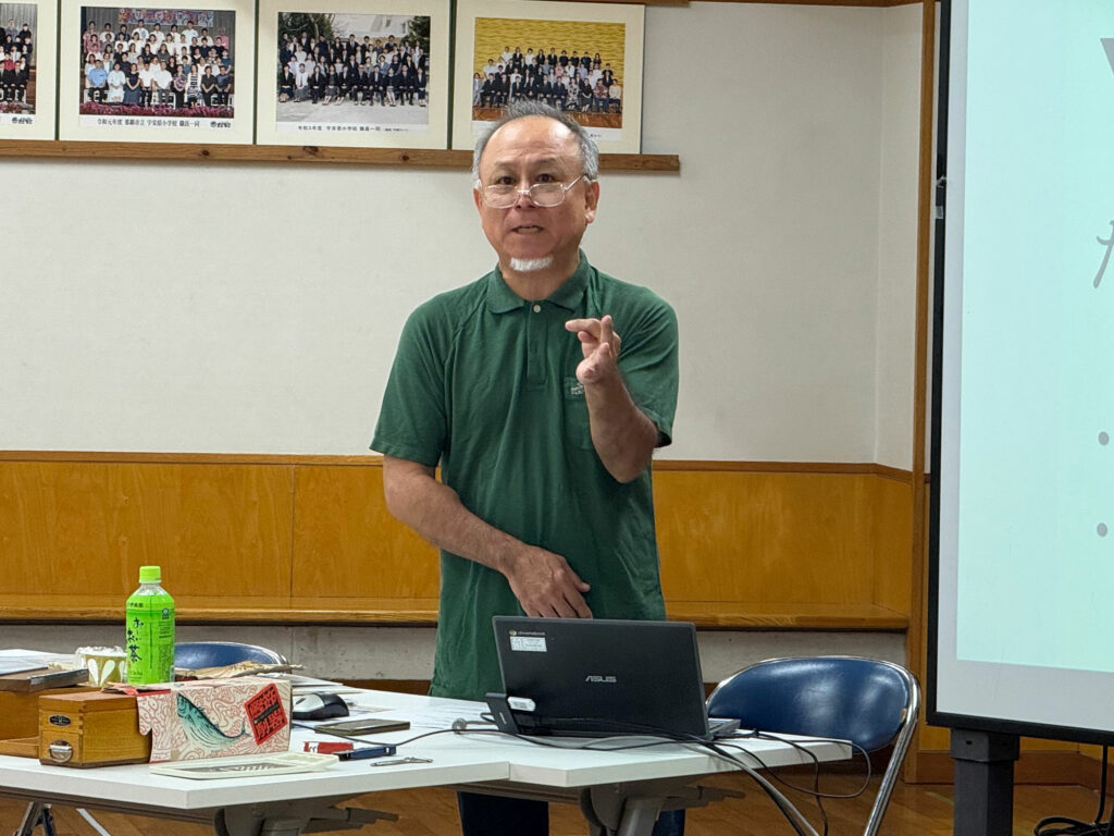 『小禄、宇栄原地区の昔の様子や移り変わりについて』講話・高良広輝さん 那覇市立宇栄原小学校にて開催されました|那覇市字小禄