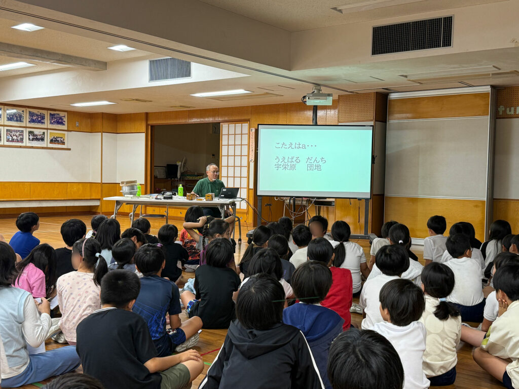 『小禄、宇栄原地区の昔の様子や移り変わりについて』講話・高良広輝さん 那覇市立宇栄原小学校にて開催されました|那覇市字小禄